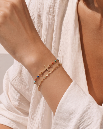 Healing Cross Beads Bracelet