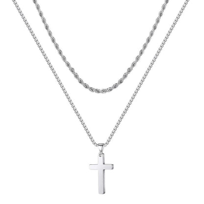 Titanium Cross Necklace