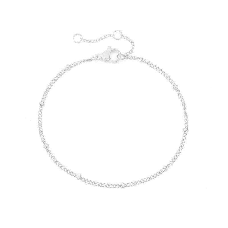 Stacking Beaded Chain Bracelet