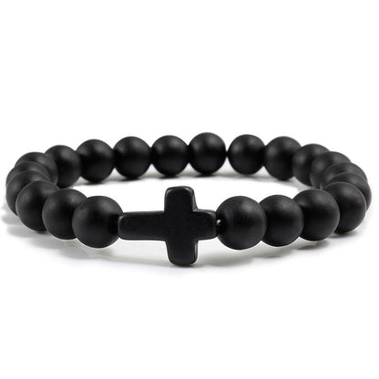 Cross Gemstone Bracelet