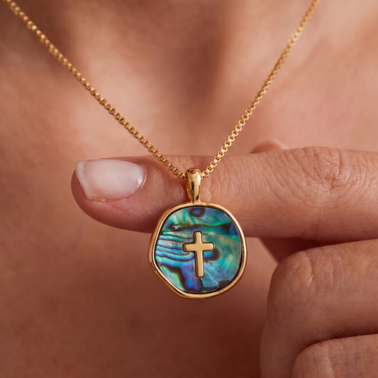 Aurora Light Cross Necklace