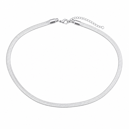 Stacking Flat Herringbone Necklace