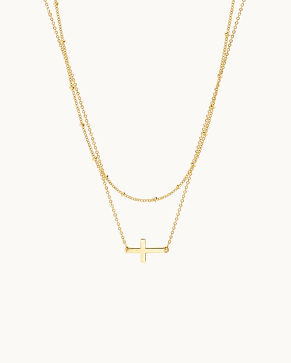 Elora Double Chain Cross