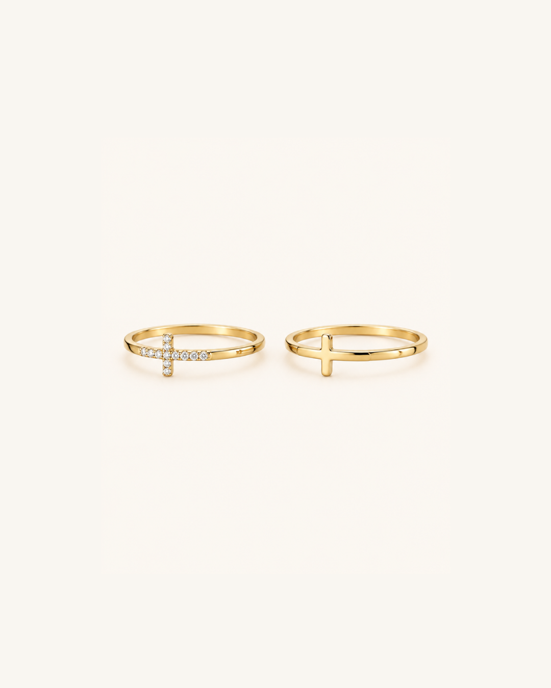 Eternal Cross Ring Set