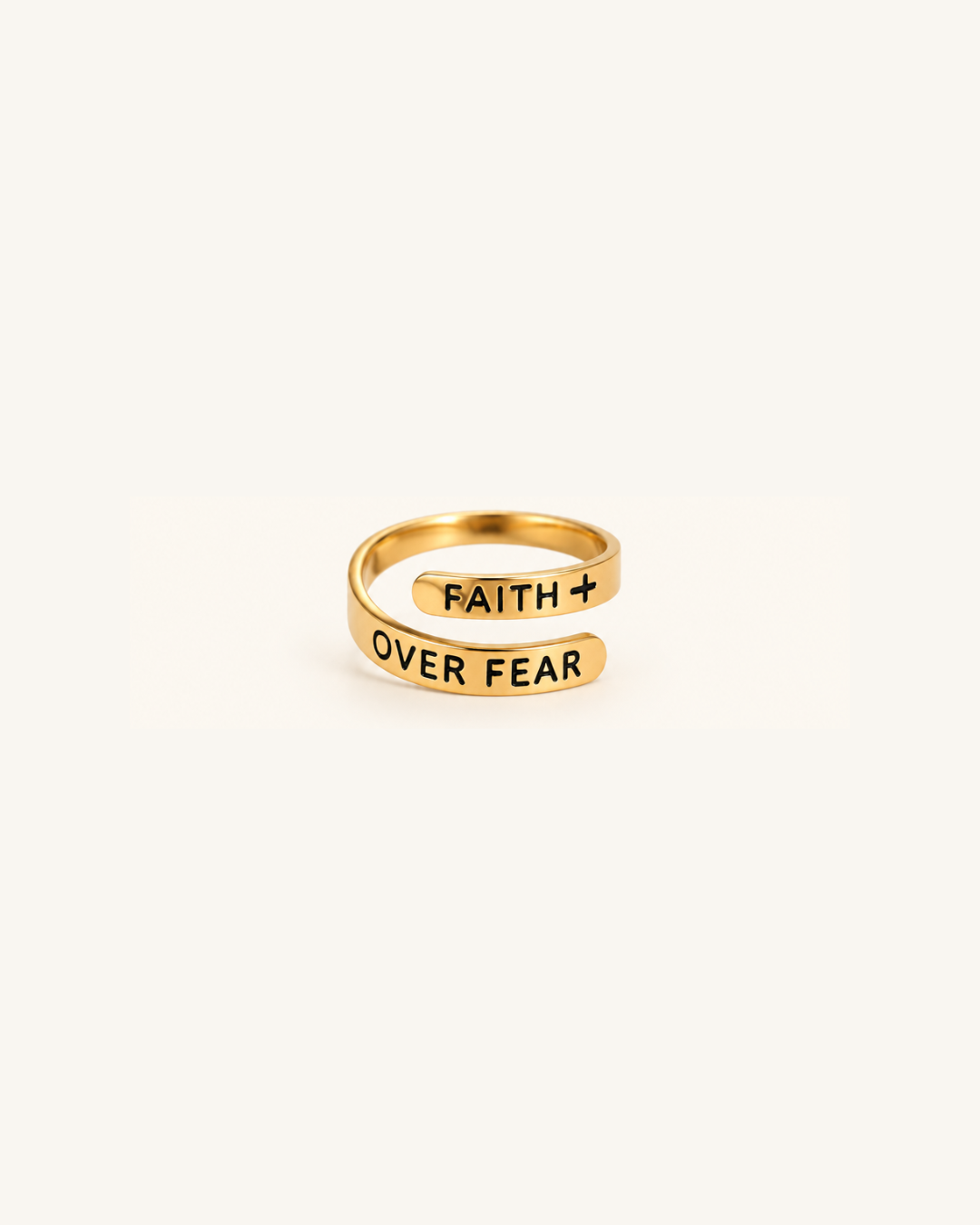 Faith Over Fear Ring