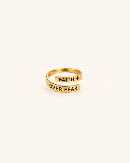 Faith Over Fear Ring