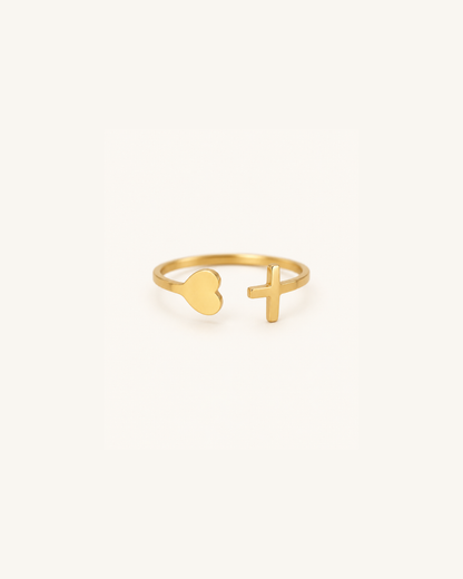He Is Within Her Heart Ring