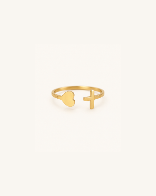 He Is Within Her Heart Ring