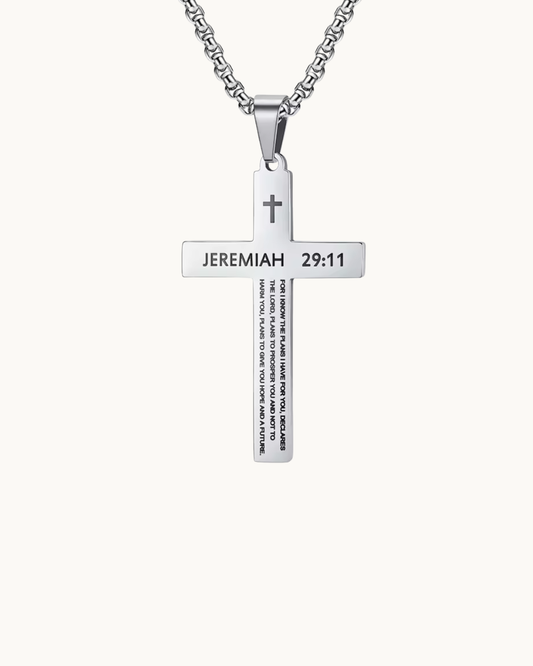 Jeremiah 29:11 Cross Necklace