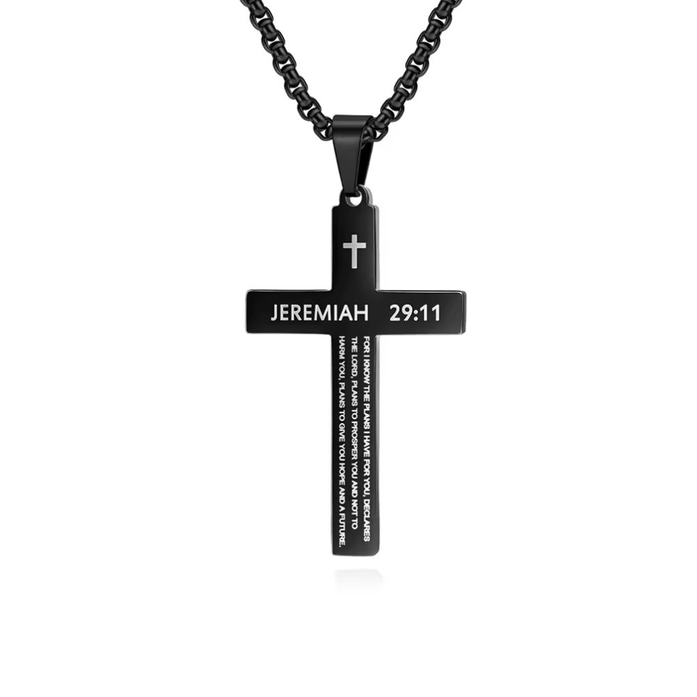 Jeremiah 29:11 Cross Necklace