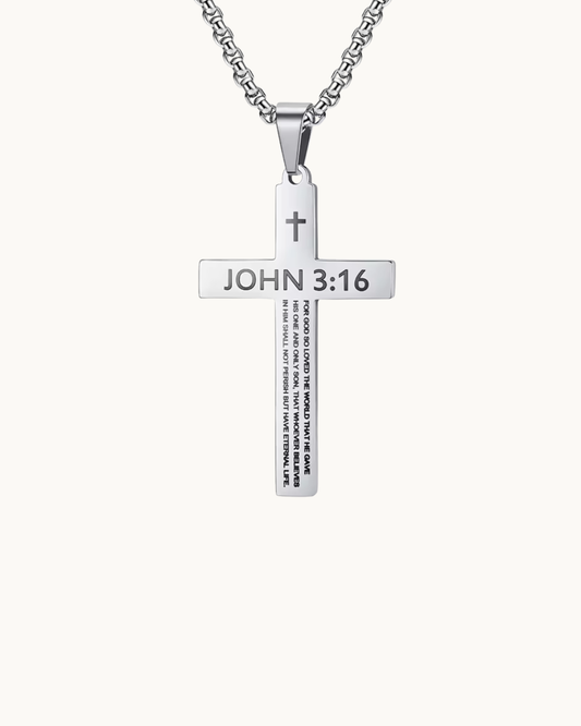 John 3:16 Cross Necklace