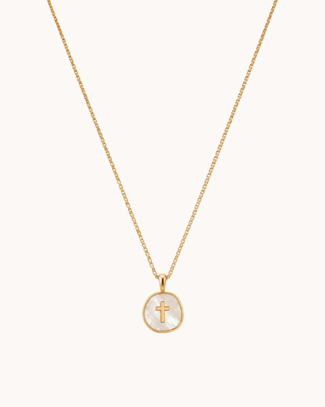 Seraphine Seashell Cross Necklace