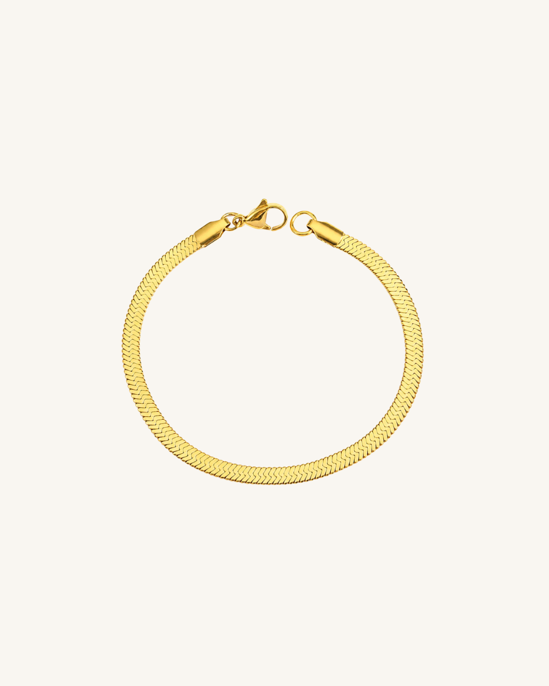 Stacking Flat Herringbone Bracelet