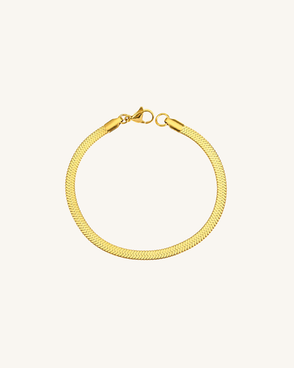 Stacking Flat Herringbone Bracelet