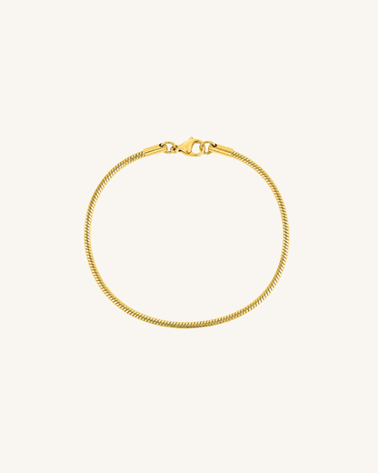 Stacking Round Herringbone Bracelet