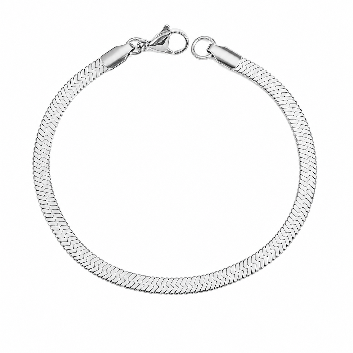 Stacking Flat Herringbone Bracelet