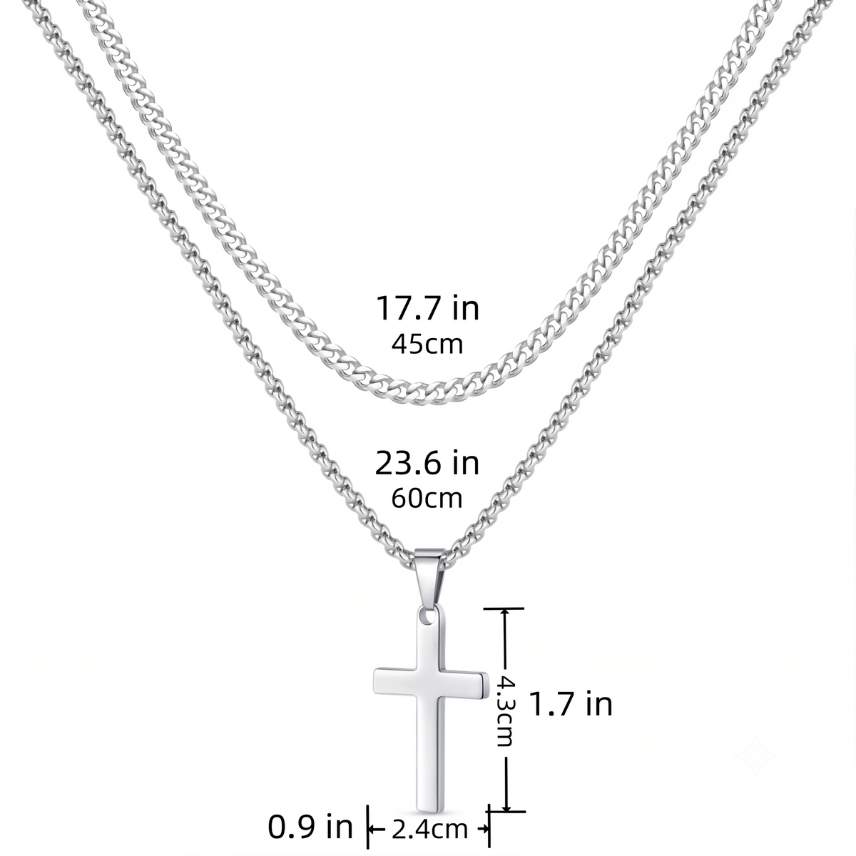 Titanium Cross Necklace
